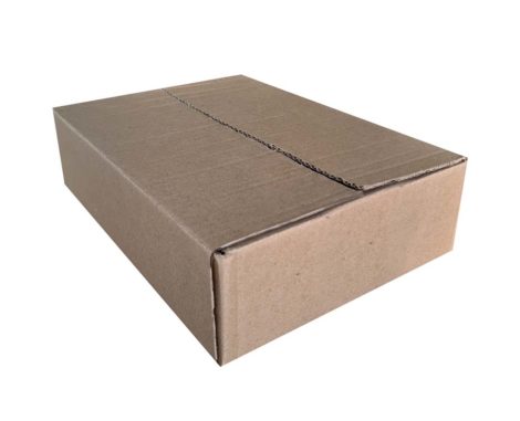 Caixa de Papelão Ondulado: Nº 12 C295 x L200 x A72 mm. Pacote com 10 unidades.